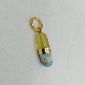Capsule Pendant,Pill Pendant,Chill Pill Charm,Capsule Earrings,Pill Gold Charm,Capsule Charm Bracelet Necklace for DIY Jewelry Making Supply