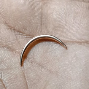 Rose Gold 925 Sterling Silber Tribal Gebogene Tusk, Silber Septum Tusk, Silber Tusk, Silber Septum, Nasen Tusk, Nasenseptum, Silber Horn Tusk