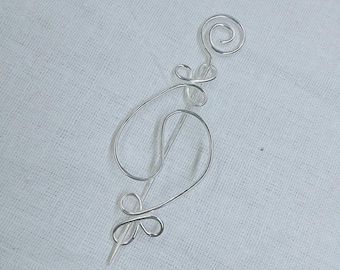 925 Sterling Silver Celtic Brooch: Handmade Shawl Pin, Scarf Clip