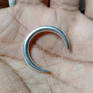 925 Sterling Silver Horn Horseshoe Nose Ring Lip Ear Tragus Earring Helix Conch Labret Septum Piercing Ring Nose Body Jewelry, Retainer