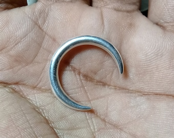Sterling Silver Horn Horseshoe Ring: Lip, Septum, Ear Piercing