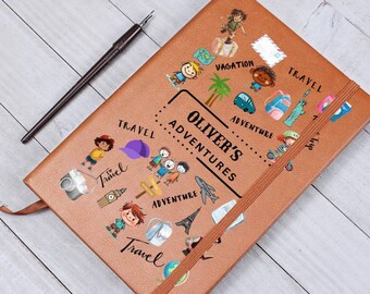 Kids Travel Journal For Boys | Travel Journal For Kids | Personalized Travel Journal | Vacation Journal for Kids | Kids Journal Camping Gift