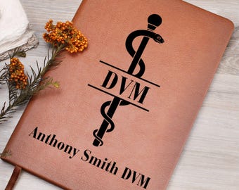 Personalized DVM Journal Custom Vet Gift Veterinary Graduation Gift Veterinarian Notebook Animal Doctor Gift Idea Veterinary School Keepsake