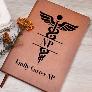 Personalized Nurse Practitioner Journal Custom NP Gift Medical Notebook New NP Nurse Gift Nurse Appreciation Gift Nursing School Graduation