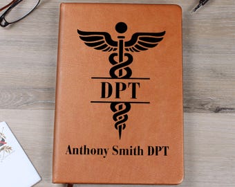Personalized Physical Therapist Gift Journal Custom Nurse Gift Graduation DPT Student Notebook Doctor of Physical Therapy