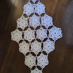 Vintage Cotton Crochet Lace Handmade White Large Doily