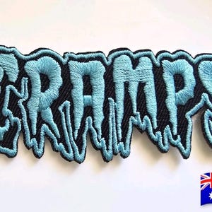 1pce Of THE CRAMPS Iron On Embroidery Patch 10x3.5cm