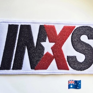 1pce INXS Rock Band Iron On Embroidery Patch 10x5cm