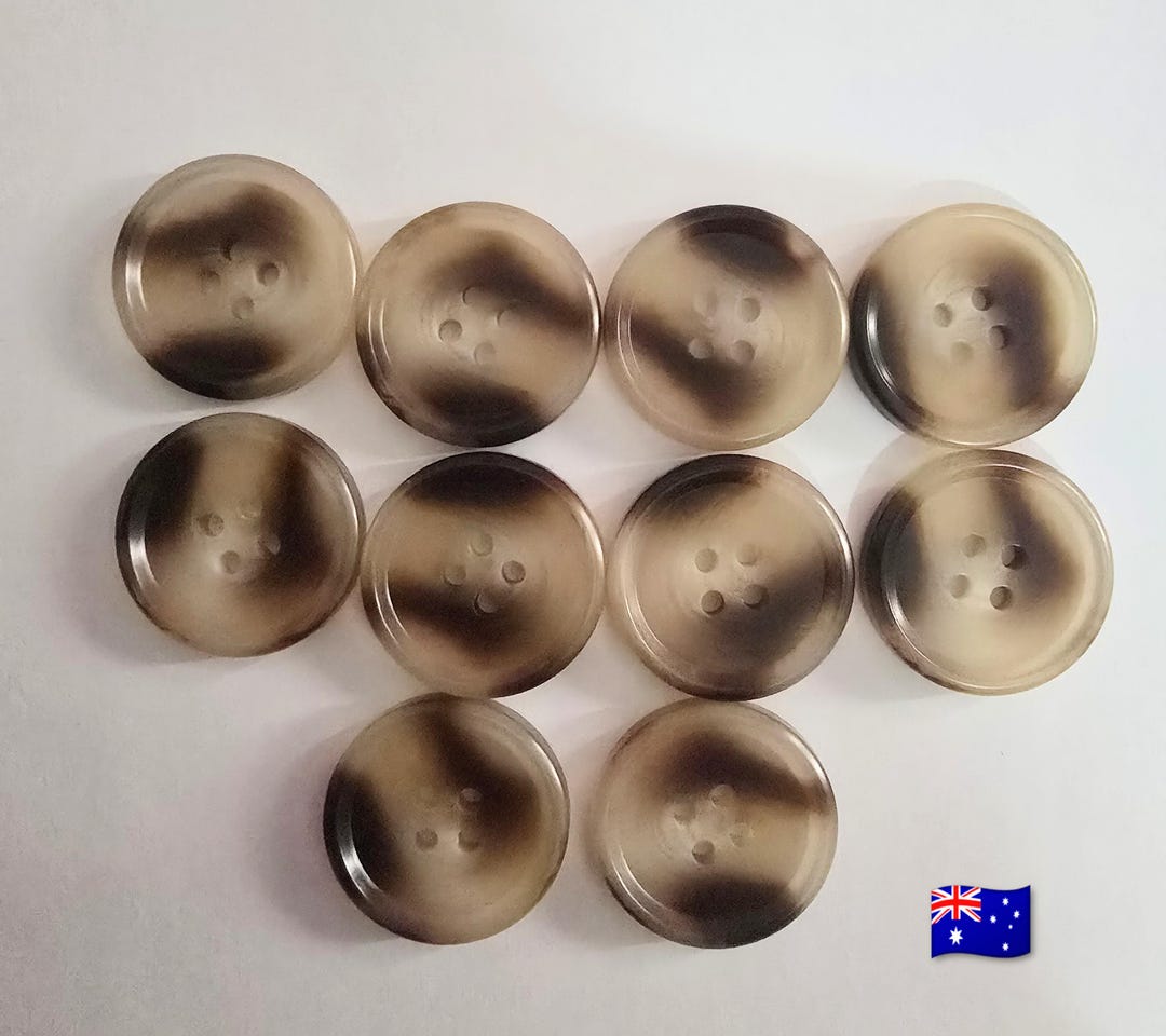 10pcs 25mm Horn Imitation Tortoiseshell Acrylic 4 Hole Buttons - Etsy