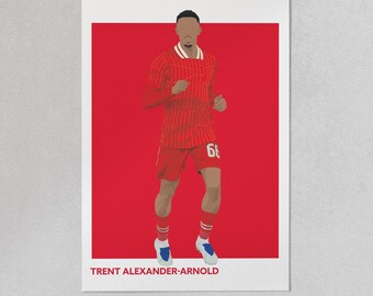 Lámina artística de Trent Alexander-Arnold del Liverpool FC: Decoración de pared del LFC