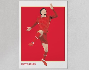 Lámina artística de Curtis Jones del Liverpool FC: regalo del LFC