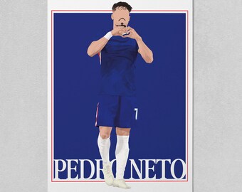 Lámina artística de Pedro Neto del Chelsea / Póster de decoración de pared moderna