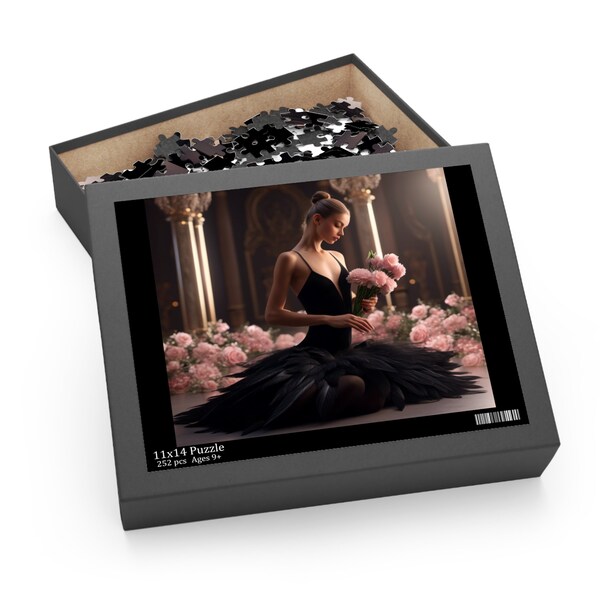 Beautiful Black Swan Ballerina Puzzle (120, 252, 500-Piece)