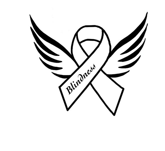 Blindness seconds Awareness Ribbon Etsy