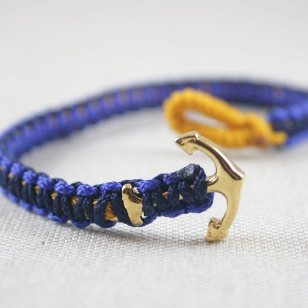 Anchorknots • Blue/Navy/Gold