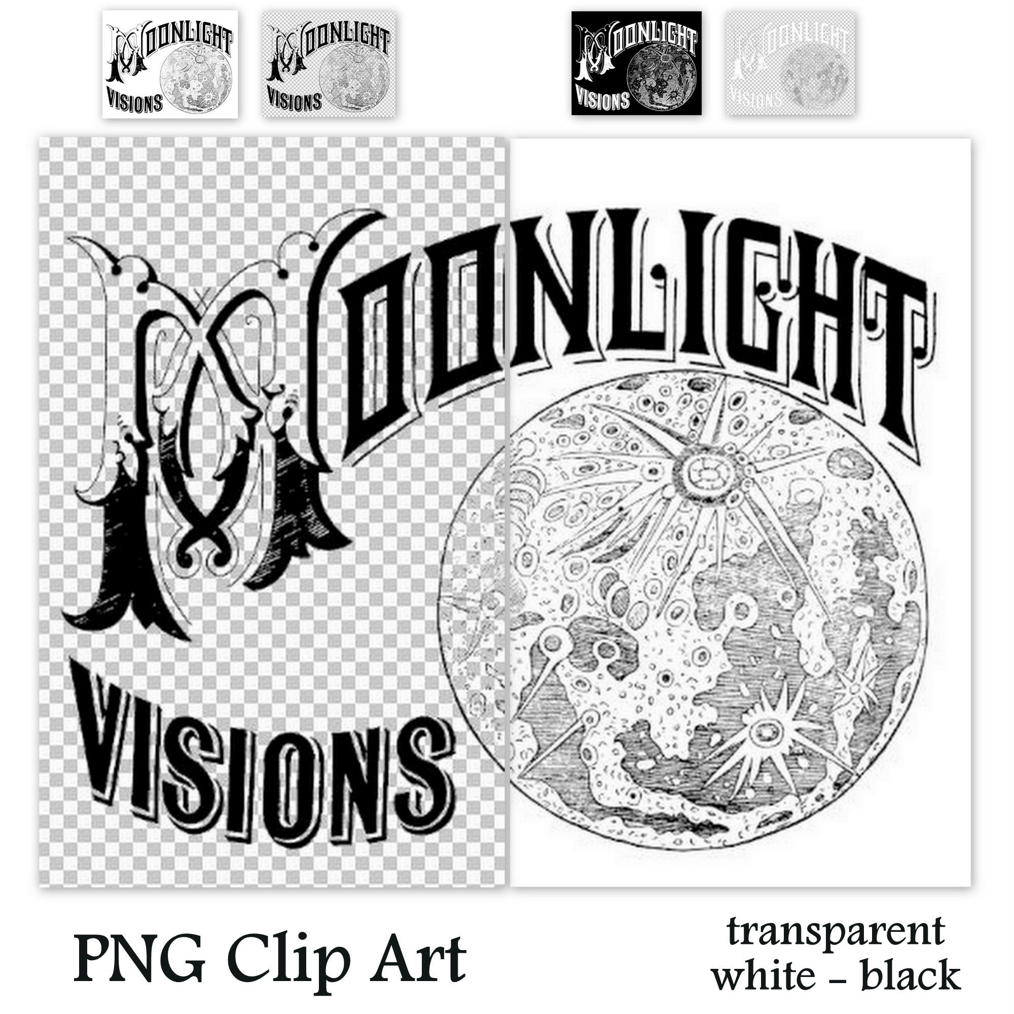 MEDIEVAL MOON PNG Celestial Clip Art Transparent (Download