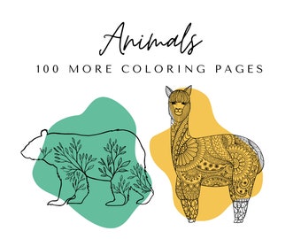 Even More Animals Coloring Pages - Printable Animals Coloring Book