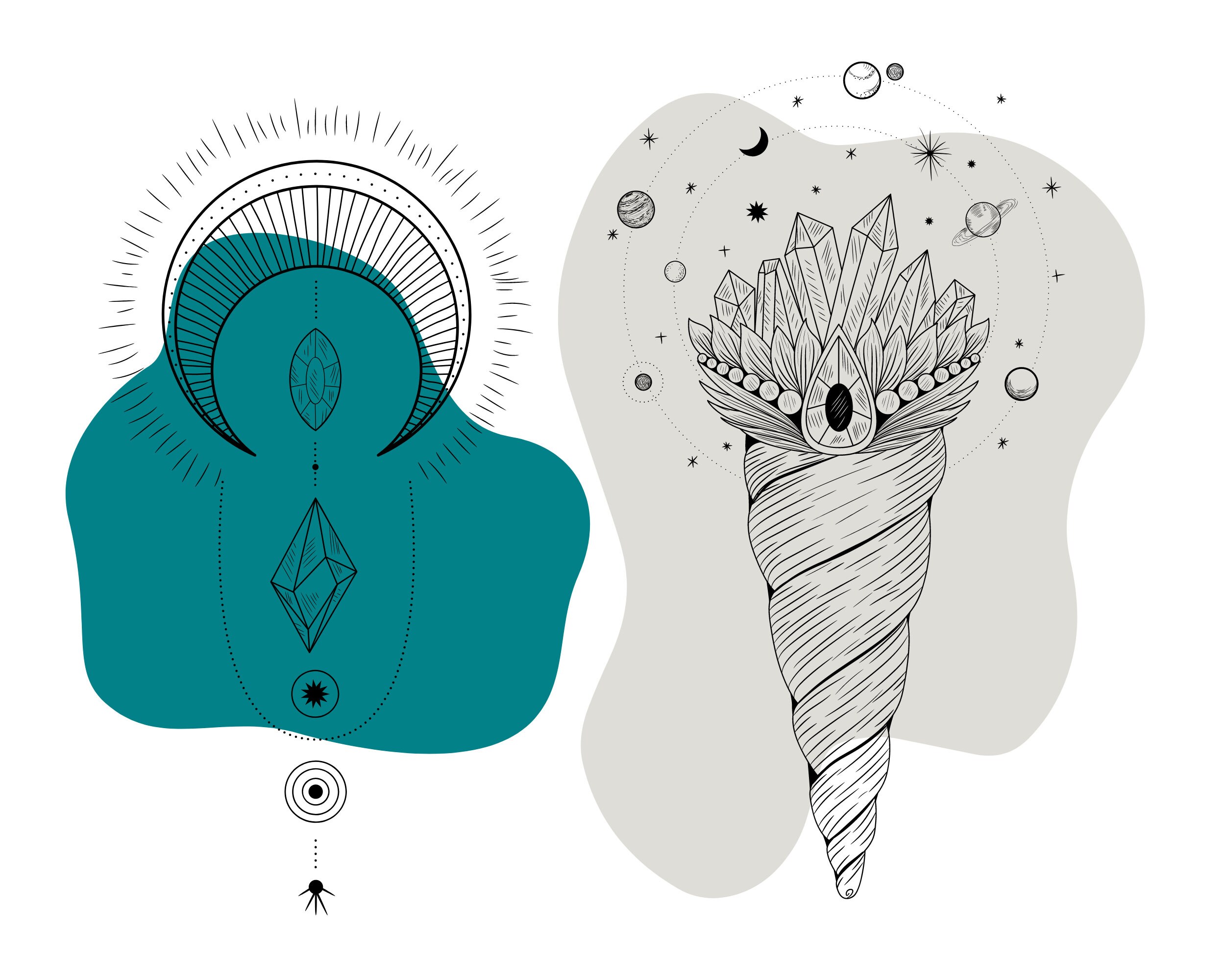 Witchy Coloring Pages Printable Adult Magical Coloring Book | Etsy