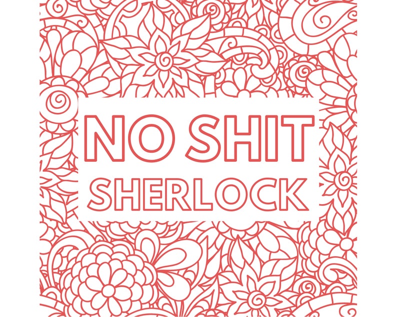 Adult Quotes Coloring Pages Printable Adult Quotes Coloring Book 10 ...