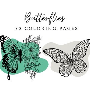 Butterfly Coloring Pages - Printable Butterflies Coloring Book