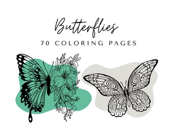 Butterfly Coloring Pages - Printable Butterflies Coloring Book