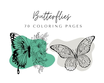 Butterfly Coloring Pages - Printable Butterflies Coloring Book