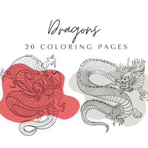 Dragons Coloring Pages - Printable Dragons Coloring Book