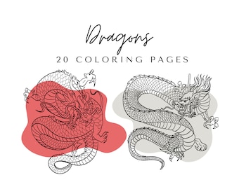 Dragons Coloring Pages - Printable Dragons Coloring Book