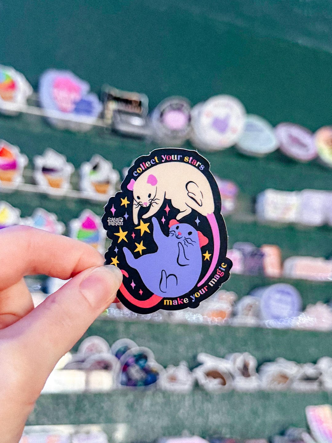 Collect Stars Make Magic Sticker | Rats Ratty Fantasy | Colorful ...