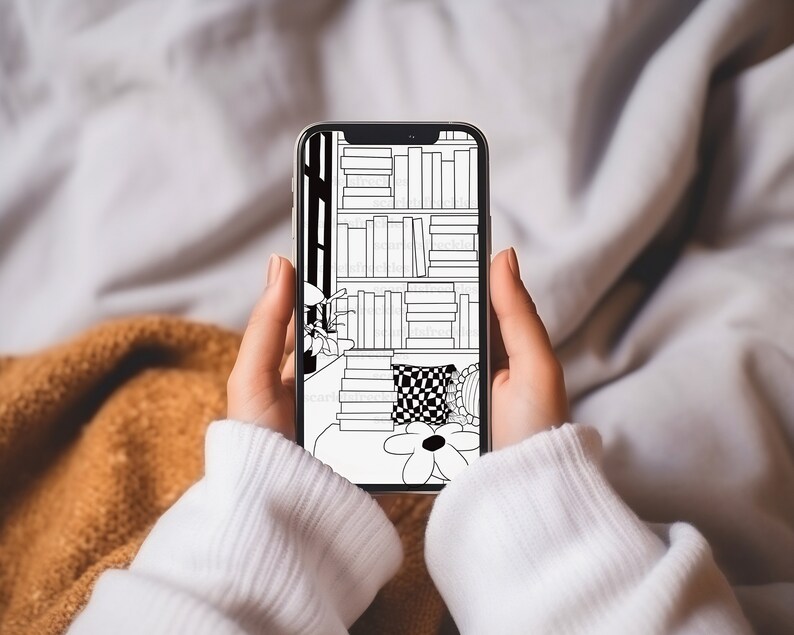 Digital Book Shelf Printable 100 Book Reading Goal Tracker Bullet