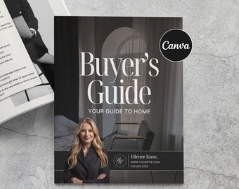 Luxury Real Estate Home Buying Guide | Real Estate Marketing | Branding | Realtor Buyer Packet | Home Buyer Presentation  | Canva Template