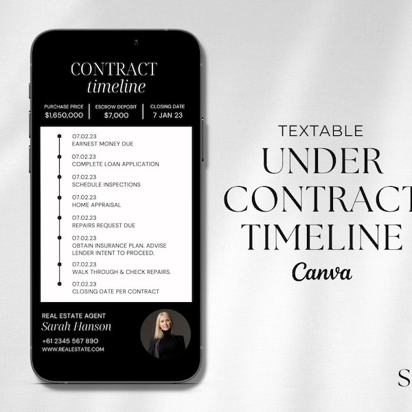 Under Contract Template Etsy