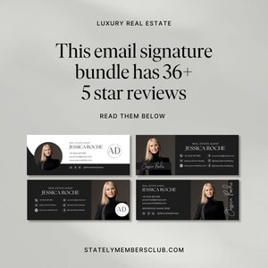 Email Signature Template Bundle | Gmail Signature | Real Estate Marketing | Real estate email signature template | Realtor email signature image 3