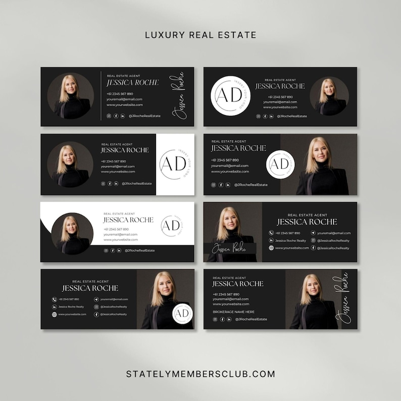 Email Signature Template Bundle | Gmail Signature | Real Estate Marketing | Real estate email signature template | Realtor email signature image 2