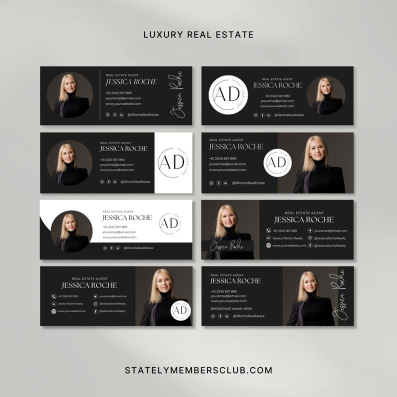 Email Signature Template Bundle | Gmail Signature | Real Estate Marketing | Real estate email signature template | Realtor email signature image 9