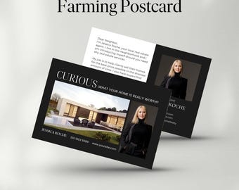 Luxury Real Estate Farming Postcard  | Canva Realtor Farming Templates | Realtor Marketing | Real Estate Mailer | Hello Neighbor Post card