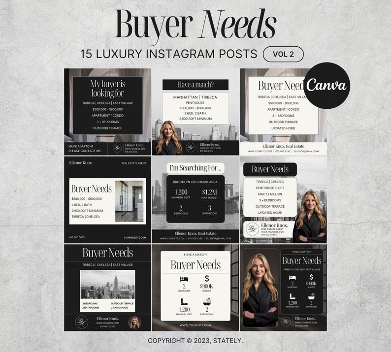Buyer needs instagram posts for real estate agent. 15 luxury real estate instagram posts for realtors