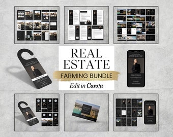 Real Estate Farming Bundle | Realtor Marketing | Hello Neighbor | Real Estate Flyer | Real Estate Postcard | Real Estate Template Canva