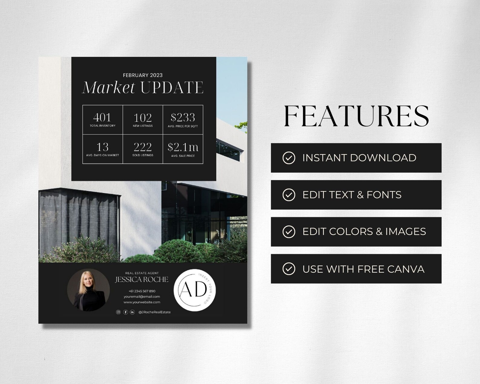 Real Estate Market Update Flyer Bundle | Real Estate Marketing ...