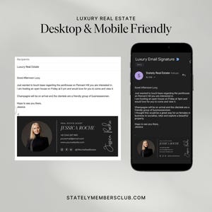 Email Signature Template Bundle | Gmail Signature | Real Estate Marketing | Real estate email signature template | Realtor email signature image 4
