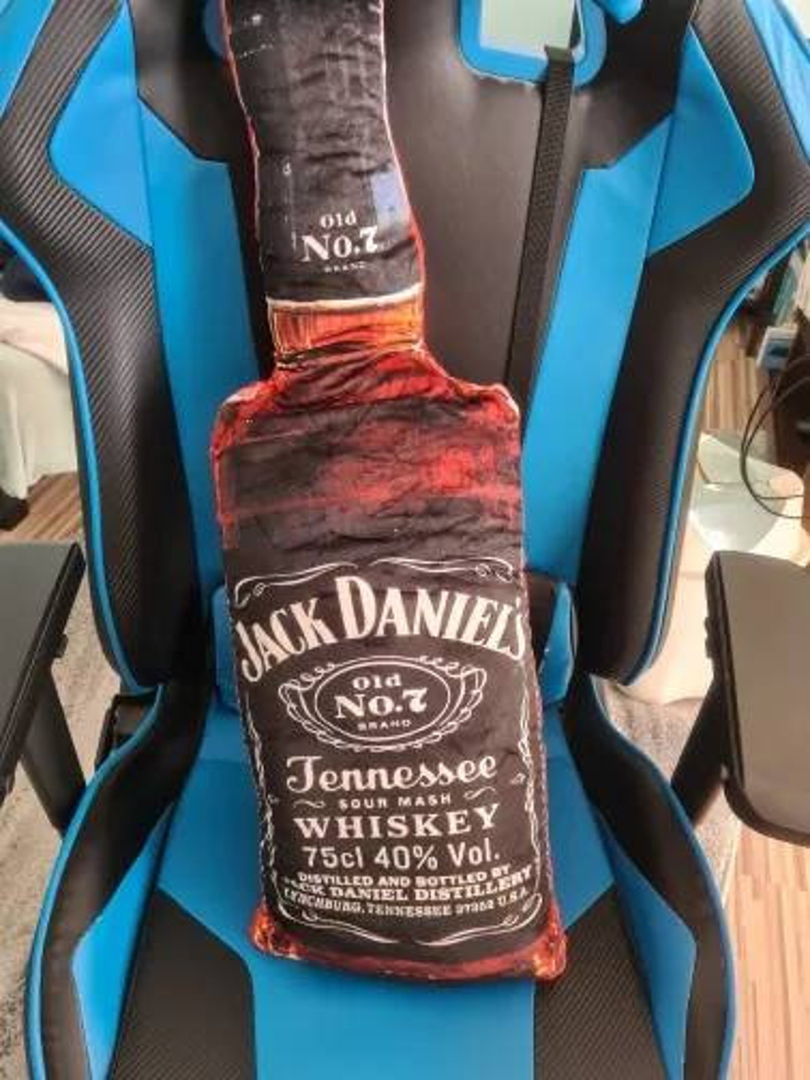 Jack Daniel's Whisky bottle printed plush pillow Etsy