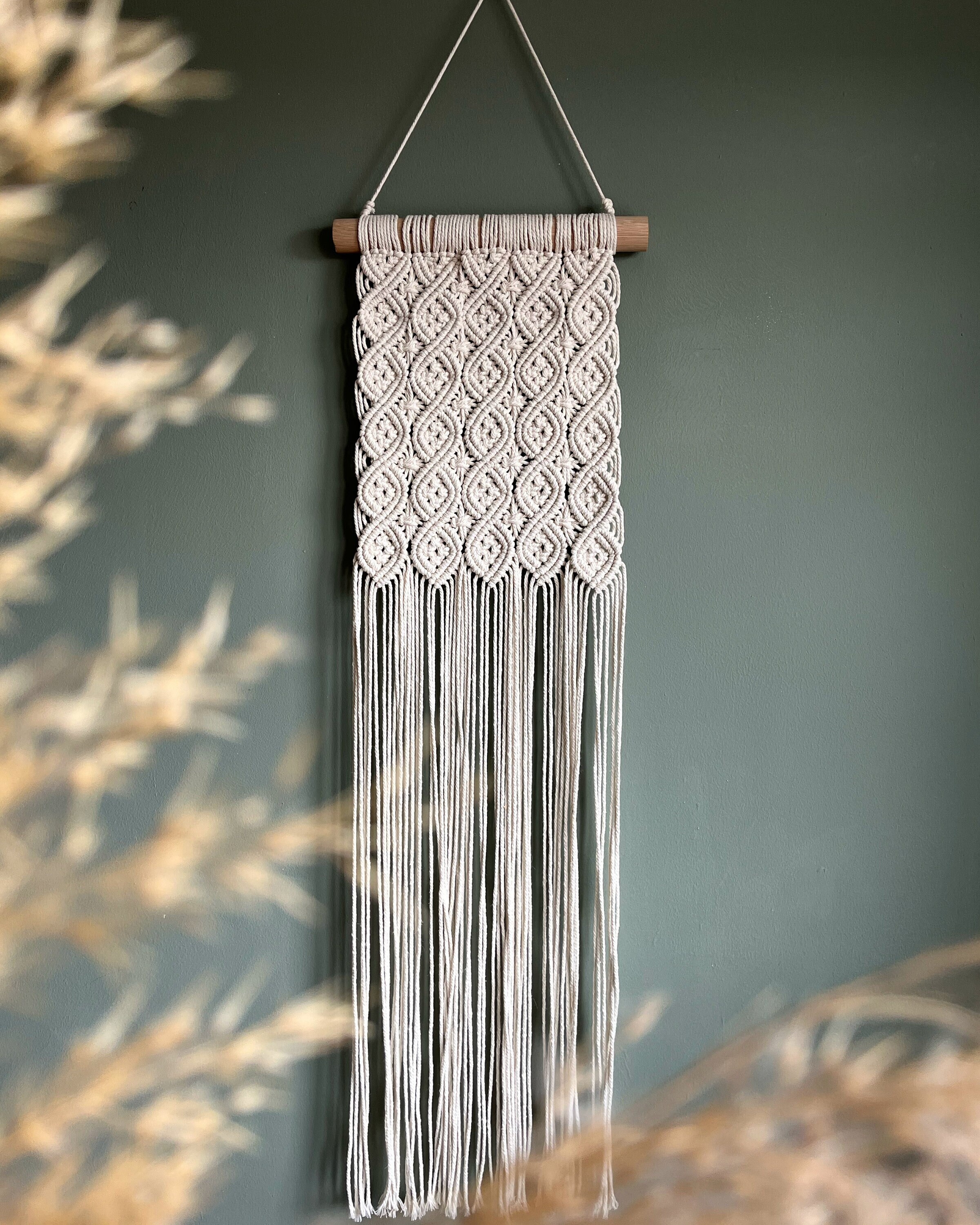 Macrame Downloadable Image Digital Download: Macrame Flowing Diamond PDF Pattern - Etsy Australia