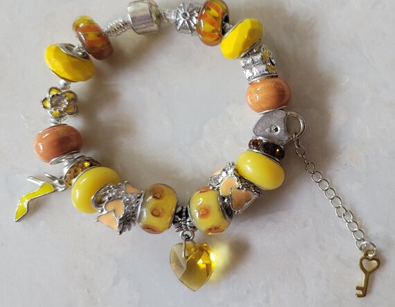 Yellow pandora bracelet deals