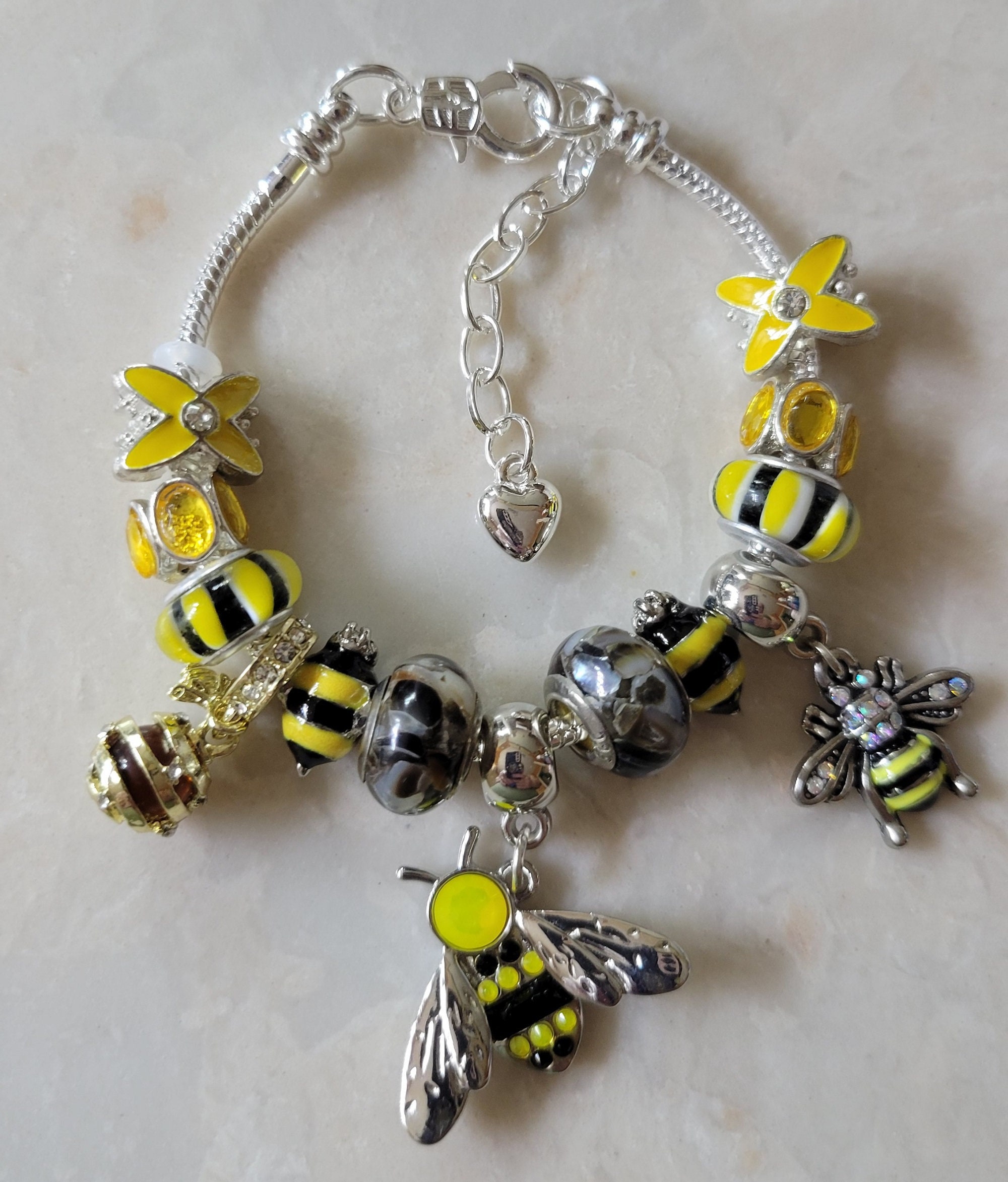 Beautiful Bee Pandora Style Bracelet | Etsy