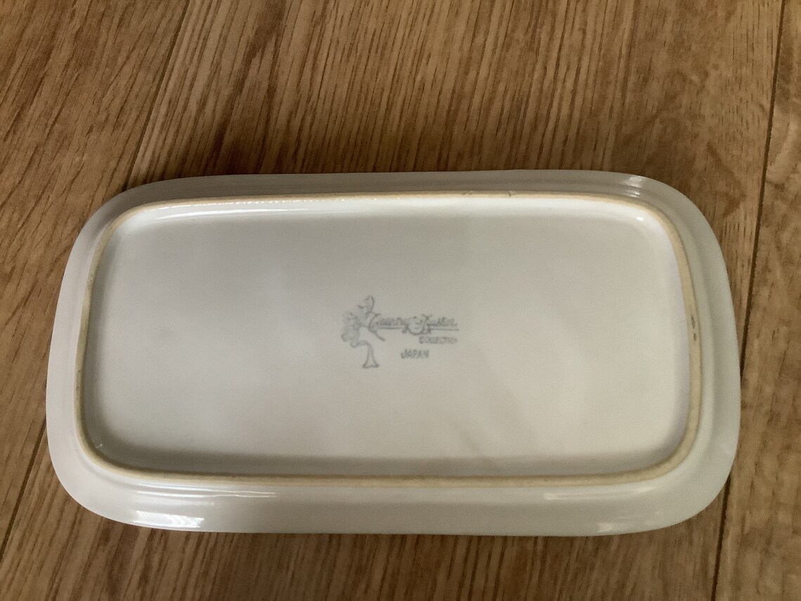 Vintage Japanese Country Collection Floral Butter Dish Etsy