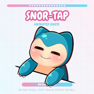 ANIMATO Snor-Tap Emote / Twitch YouTube Discord / Emotes Stream Graphics