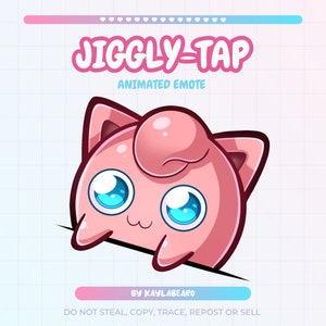 ANIMATED Jiggly-Tap Emote | Twitch YouTube Discord | Emotes Stream Graphics