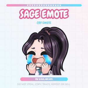 Emote Sage Cry Valorant pour Twitch/Discord