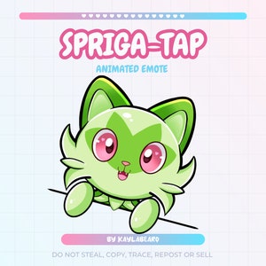 GEANIMEERDE Sprigatap-emote | Twitch YouTube-onenigheid | Emotes Stream Graphics