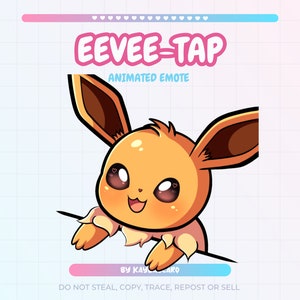 Emote Eevee-Tap ANIMATO / Twitch YouTube Discord / Emote Stream Graphics